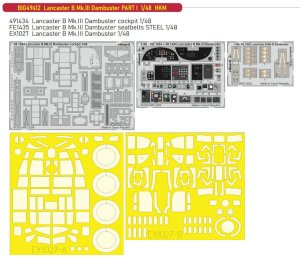 Eduard BIG49412 - 1:48 Lancaster B Mk.III Dambuster Part I