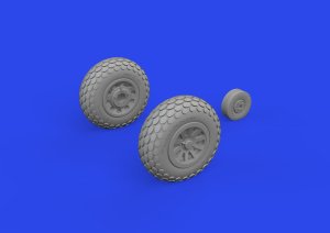 Eduard 672367 - 1:72 P-51D wheels oval tread