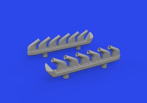 Eduard 672358 - 1:72 P-51D exhaust stacks Print 3D