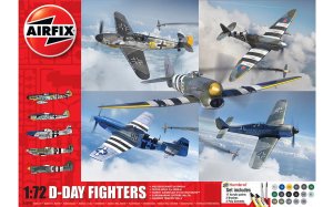 Airfix 50192 - 1:72 D-Day Fighters models with paint.