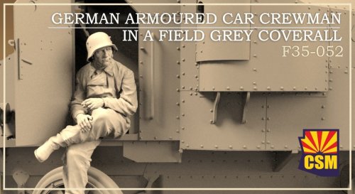 Go to product Copper State Models CSM F35052 - 1:35 German Armoured Car Crewman in Field Grey Coverall