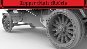 Copper State Models CSM A35041 - 1:35 Garford-Putilov Reinforced Wheels Naval Type