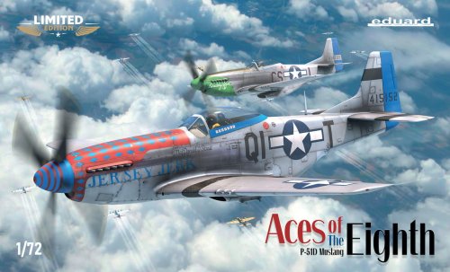 Go to product Eduard 2147 - 1:72 Aces of the Eight P-51D Mustang Limited Edition Dual Combo
