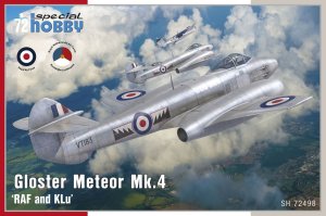 Special Hobby 72498 - 1:72 Gloster Meteor Mk.4 RAF And Klu