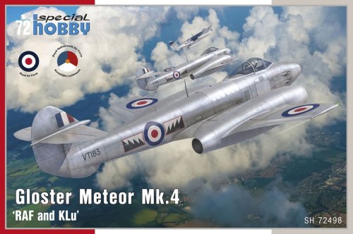 Go to product Special Hobby 72498 - 1:72 Gloster Meteor Mk.4 RAF And Klu