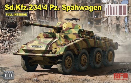 Go to product Rye Field Model 5118 - 1:35 Sd.Kfz.234/4 Pz.Spähwagen with Full Interior