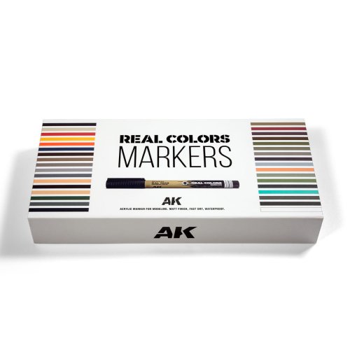 Go to product AK Interactive RCM150 - Real Colors Markers Special Box 34 colors