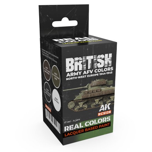 Go to product AK Interactive RCS128 - British Army AFV Colors North-West Europe 1944-1945 paint set