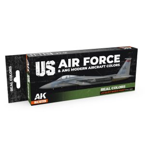 AK Interactive RCS119 - US Air Force &amp; ANG Modern Aircraft Colors paint set
