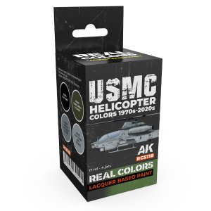 AK Interactive RCS118 - USMC Helicopter Colors 1970s-2020s paint set