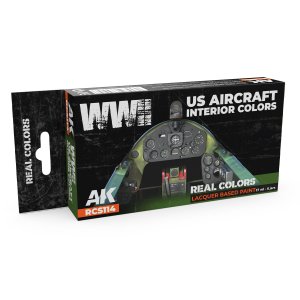 AK Interactive RCS114 - WWII US Aircraft Interior Colors paint set