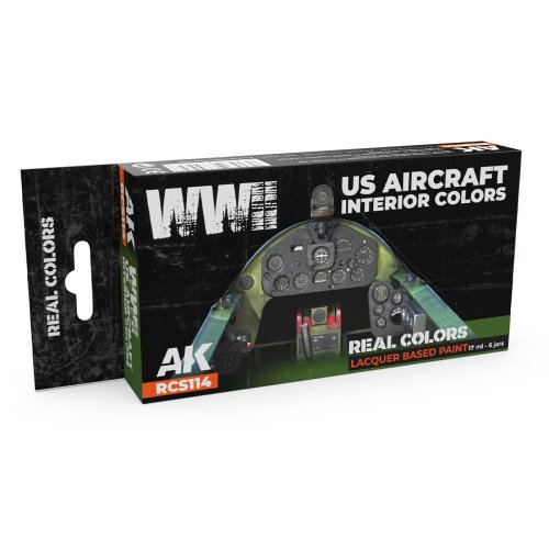 Go to product AK Interactive RCS114 - WWII US Aircraft Interior Colors paint set