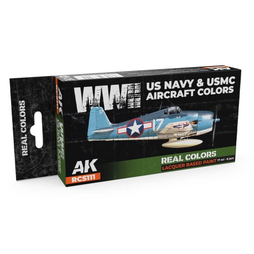 Go to product AK Interactive RCS111 - WWII US Navy &amp; USMC Aircraft Colors paint set