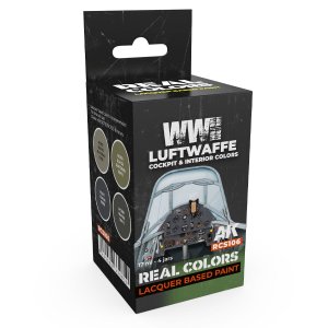 AK Interactive RCS106 - WWII Luftwaffe Cockpit &amp; Interior Colors paint set.