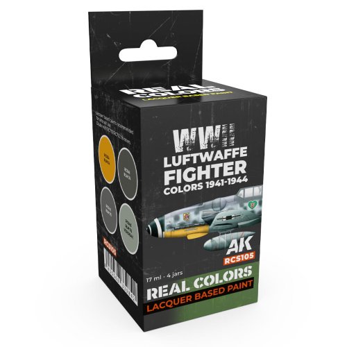 Go to product AK Interactive RCS105 - Luftwaffe Fighter Colors 1941-1944 paint set