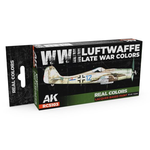 Go to product AK Interactive RCS103 - WWII Luftwaffe Late War Colors paint set