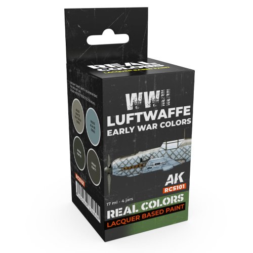 Go to product AK Interactive RCS101 - WWII Luftwaffe Early War Colors paint set