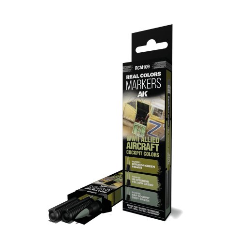 Go to product AK Interactive RCM109 - Real Colors Marker Set - WWII Allied Aircraft Cockpit Colors