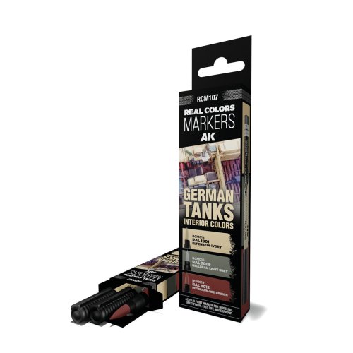 Go to product AK Interactive RCM107 - Real Colors Marker Set - German Tanks Interior Colors