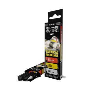 AK Interactive RCM106 - Real Colors Marker Set - Tactical Markings