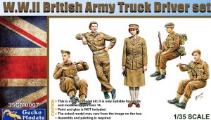 Gecko Models 35GM0007 - 1:35 WWII British Army Truck Driver Set.