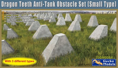 Go to product Gecko Models 35GM0084 - 1:35 Dragon Teeth Anti-Tank Obstacle Set Small Type