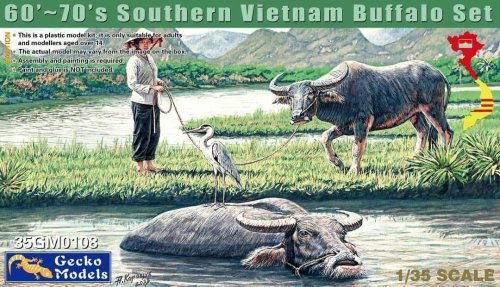 Go to product Gecko Models 35GM0108 - 1:35 60'-70's Southern Vietnam Buffalo Set