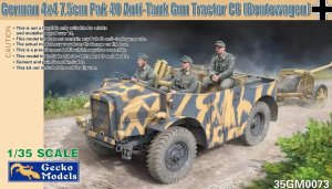 Gecko Models 35GM0073 - 1:35 German 4x4 7.5 cm Pak 40 Anti-Tank Gun Tractor C8 Beutewagen