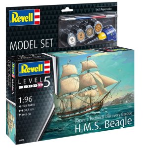 Revell 65458 - 1:96 HMS Beagle model with paints