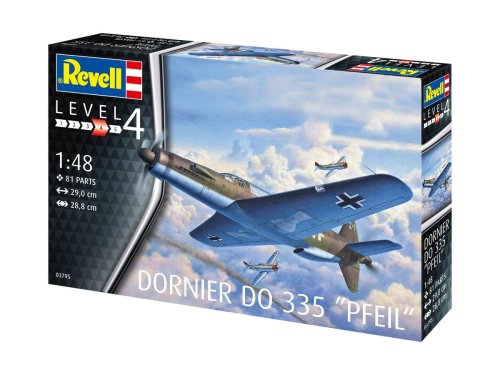 Go to product Revell 03795 - 1:48 Dornier Do 335 Pfeil