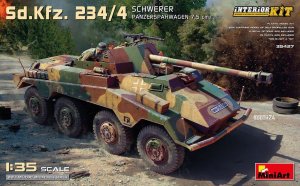 Miniart 35427 - 1:35 Sd.Kfz.234/4 Schwerer Panzerspahwagen 7,5 cm with Full Interior