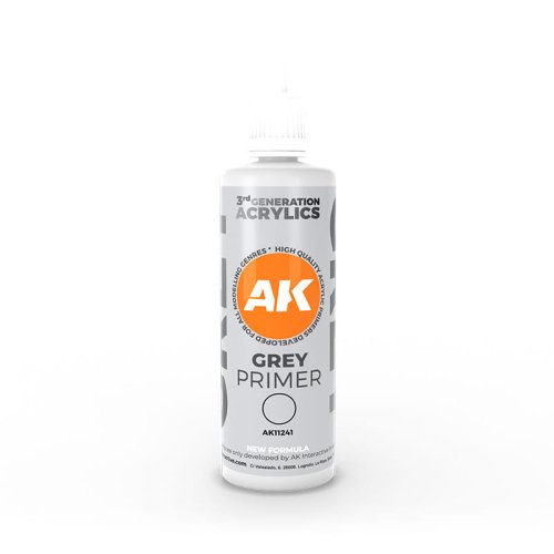 Go to product AK INTERACTIVE 11241 Primer Grey Primer 100 ml 3rd Generation