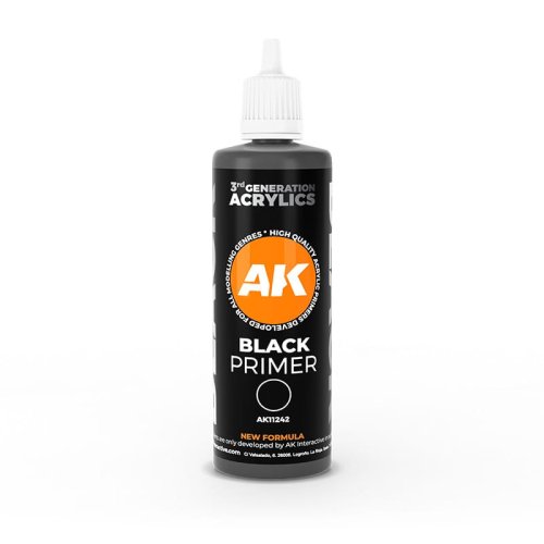 Go to product AK INTERACTIVE 11242 Primer Black Primer 100 ml 3rd Generation