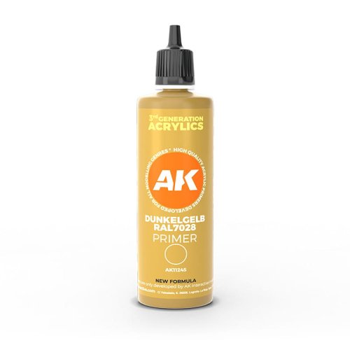 Go to product AK INTERACTIVE 11245 - Dunkelgelb RAL 7028 Primer 100 ml 3rd Generation