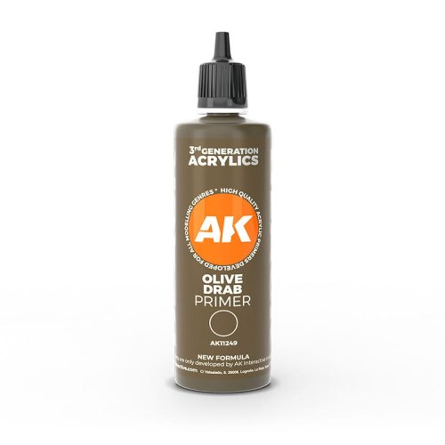 Go to product AK INTERACTIVE 11249 - Olive Drab Primer 100 ml 3rd Generation