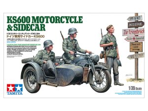 Tamiya 35384 - 1:35 German KS600 Motorcycle & Sidecar