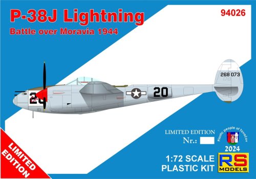 Go to product RS Models 94026 - 1:72 P-38J Lightning Battle over Moravia 1944 Limited Edition.
