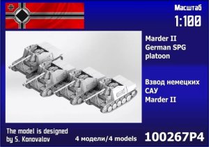 Zebrano 100-267P4 - 1:100 Marder II German SPG Platoon 4 pcs.