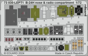 Eduard 73830 - 1:72 B-24H nose & radio compartment