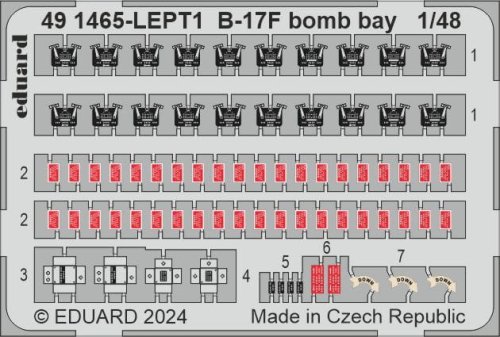 Go to product Eduard 491465 - 1:48 B-17F bomb bay
