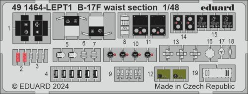 Go to product Eduard 491464 - 1:48 B-17F waist section