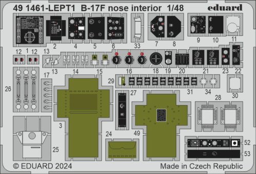 Go to product Eduard 491461 - 1:48 B-17F nose interior