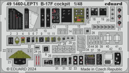 Go to product Eduard 491460 - 1:48 B-17F cockpit