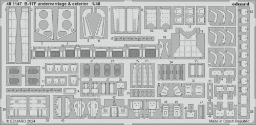 Go to product Eduard 481147 - 1:48 B-17F undercarriage & exterior