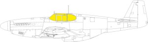 Eduard EX1051 - 1:48 P-51B/C framed canopy