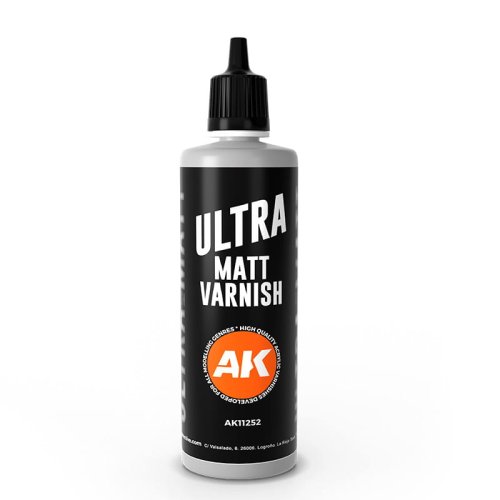 Go to product AK Interactive 11252 - Lakier bezbarwny Ultra Matt Varnish 100 ml 3rd Generation