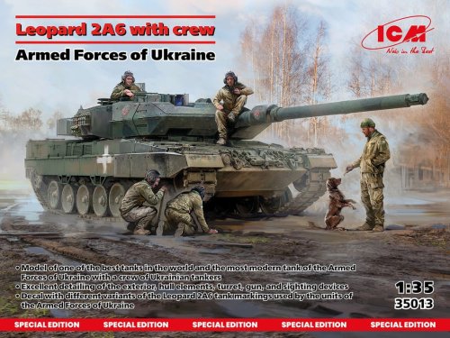 Go to product ICM 35013 - 1:35 Leopard 2A6 with Crew Armed Forces of Ukraine