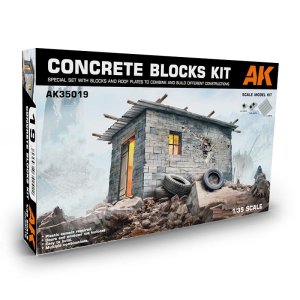 AK Interactive 35019 - 1:35 Concrete Blocks Kit
