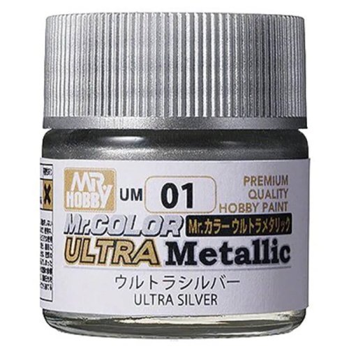 Go to product Mr.Hobby UM01 - Farba Ultra Metallic Ultra Silver 10 ml