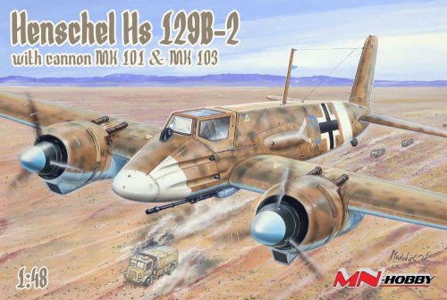 Go to product MN Hobby 48MN002 1:48 Henschel Hs 129B-2 with Cannon MK 101 & MK 103